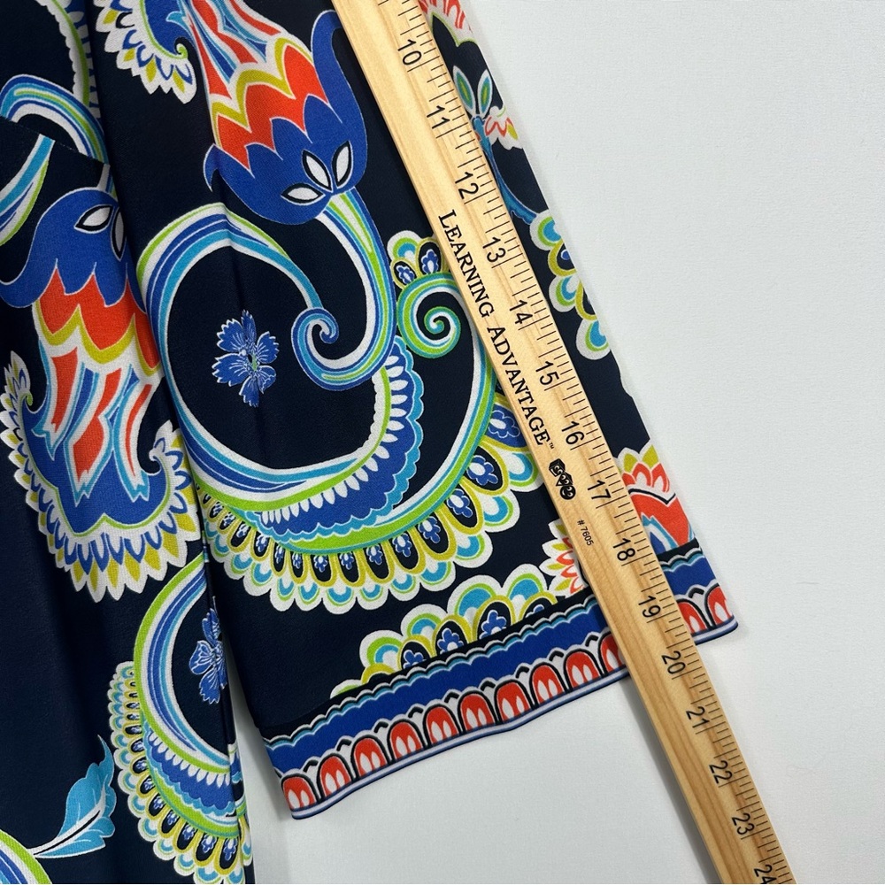 Laundry By Shelli Segal Blue Multicolor Dress Size 10 - Picture 5 of 8